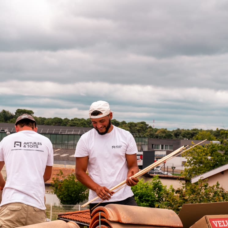 Équipe sur chantier